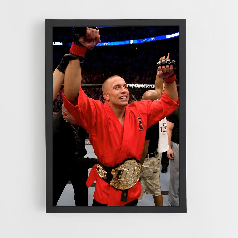 Poster La Victoire de GSP – affiche MMA (vue 2)